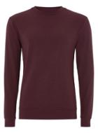 Topman Mens Purple Burgundy Ultra Muscle Sweatshirt