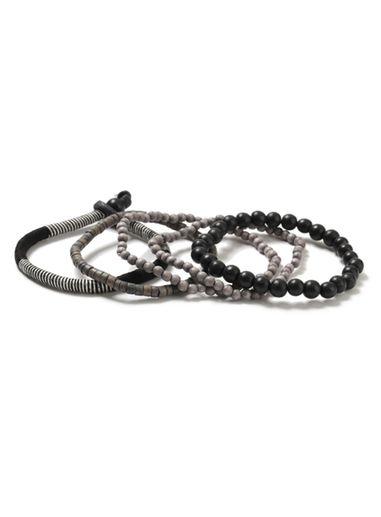 Topman Mens Grey Multipack Beaded Bracelet*