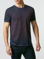 Topman Mens Blue Navy And Burgundy Muscle T-shirt