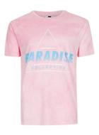 Topman Mens Pink Paradise Print T-shirt