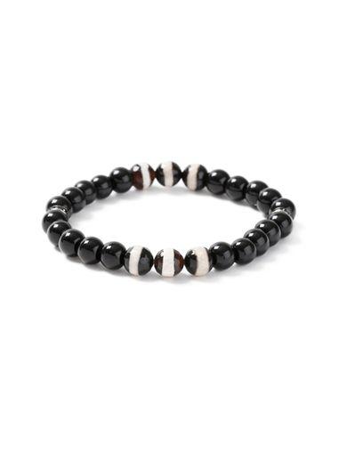 Topman Mens Black And White Bead Bracelet*