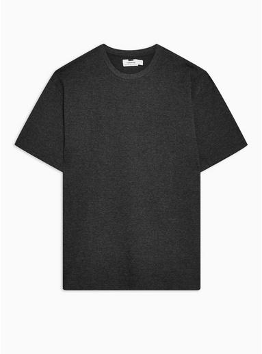 Topman Mens Charcoal Grey Marl Oversized T-shirt