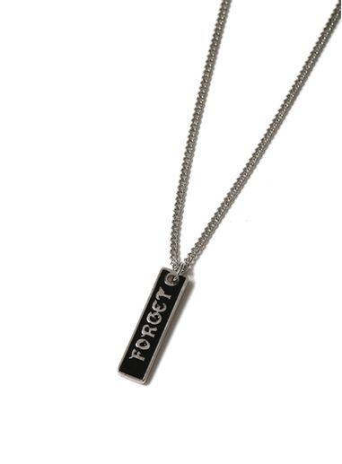 Topman Mens Black Silver Forgive Necklace*
