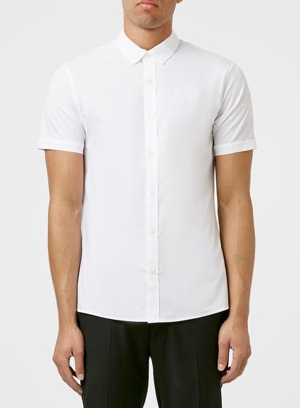 Topman Mens Calvin Klein White Short Sleeve Shirt