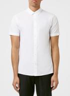 Topman Mens Calvin Klein White Short Sleeve Shirt