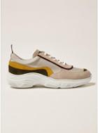 Topman Mens Grey Gray Leather Sollo Sneakers