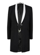 Topman Mens Topman Design Black And White Tailored Coat
