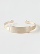 Topman Mens Metallic Engraved Cuff Bracelet*
