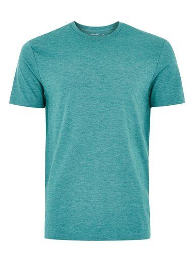 Topman Mens Green Marl T-shirt