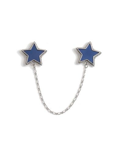 Topman Mens Blue Star Collar Tips*