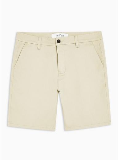 Topman Mens Stone Slim Chino Shorts