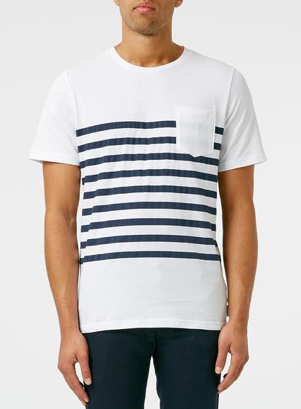 Topman Mens Legends White Pocket T-shirt*