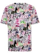 Topman Mens White Scribble T-shirt