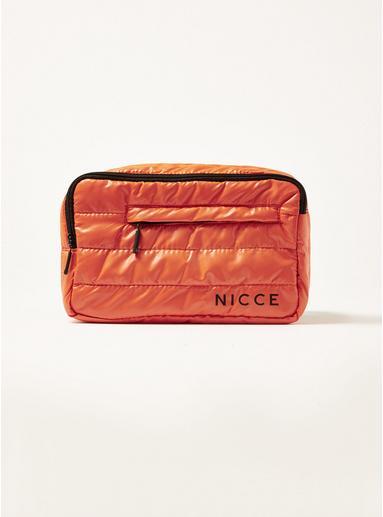 Topman Mens Nicce Orange Quilted Cross Body Bag