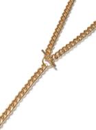 Topman Mens Gold Look T-bar Chain Necklace*