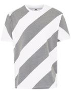 Topman Mens Grey Gray Stripe T-shirt