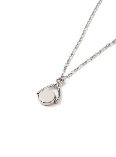 Topman Mens Silver Disk Necklace*