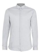 Topman Mens Selected Homme Grey Button Down Shirt