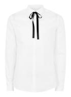 Topman Mens White Premium Penny Collar Long Sleeve Shirt