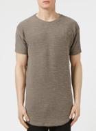 Topman Mens Green Siksilk Khaki Flannel T-shirt*