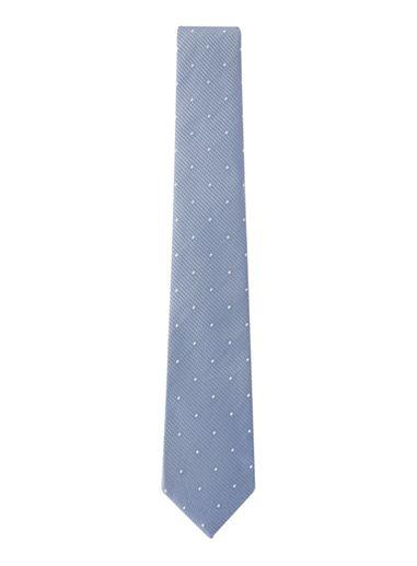 Topman Mens Light Blue Polka Dot Tie