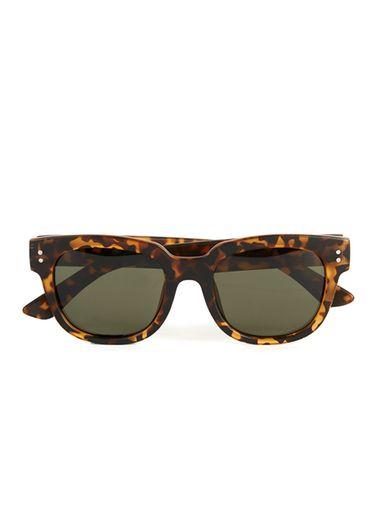 Topman Mens Brown Tortoiseshell Chunky Frame 50s Style Sunglasses
