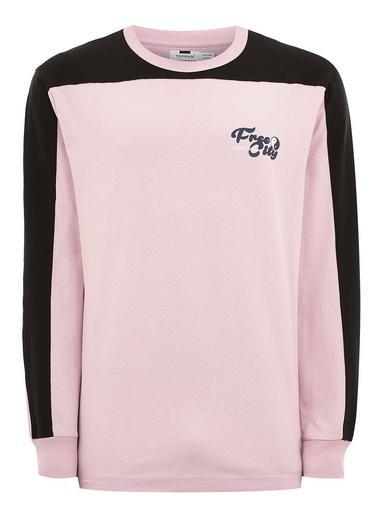 Topman Mens Purple Lilac City Long Sleeve T-shirt