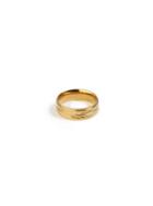 Topman Mens Gold Feather Ring*
