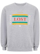 Topman Mens Grey Gray 'lost Souls' Sweatshirt