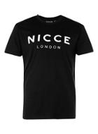 Topman Mens Nicce Black And White Logo T-shirt