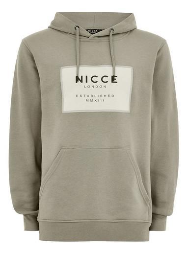 Topman Mens Nicce Khaki 'mmxiii' Hoodie