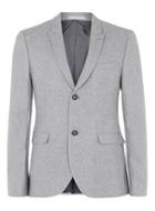 Topman Mens Grey Wool Rich Skinny Fit Suit Jacket