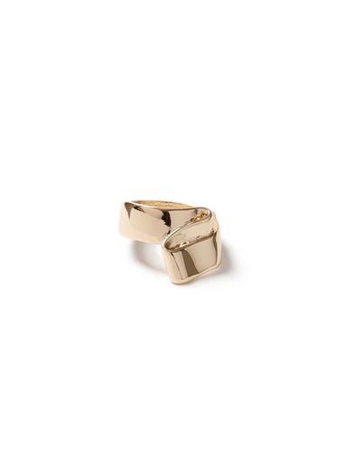 Topman Mens Gold Sculptural Ring*