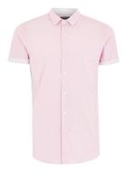 Topman Mens Multi Pink Muscle Turn Up Shirt