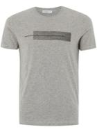 Topman Mens Grey Selected Homme Gray Abstract Printed T-shirt
