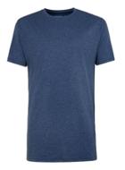 Topman Mens Denim Blue Step Hem Longline T-shirt