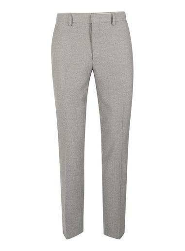 Topman Mens Light Grey Crepe Textured Skinny Fit Suit Pants