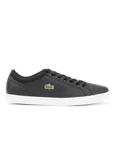 Topman Mens Lacoste Black Leather Sneakers
