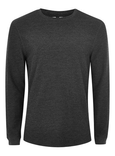 Topman Mens Grey Charcoal Gray T-shirt
