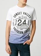 Topman Mens Multi Sunset Valley Print T-shirt