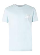 Topman Mens Light Blue Locals Print T-shirt