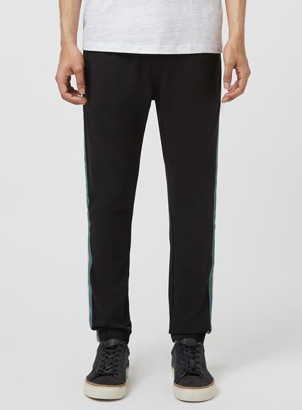 Topman Mens Blue Navy Side Stripe Joggers