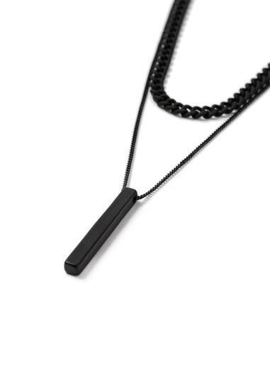 Topman Mens Black Rubber Necklace*