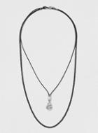 Topman Mens Metallic Grunge Mutli Row Necklace*