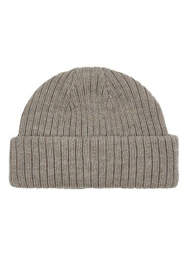 Topman Mens Brown Oat Roll Beanie