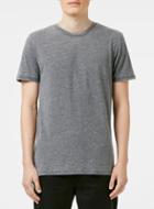 Topman Mens Grey Charcoal Longline T-shirt