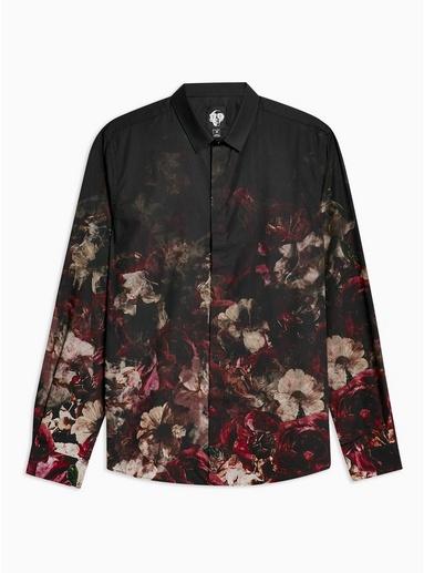 Topman Mens Black Twisted Tailor 'silence' Shirt