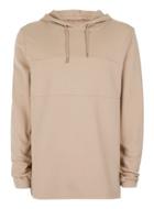 Topman Mens Brown Topman Premium Camel Panelled Sweatshirt