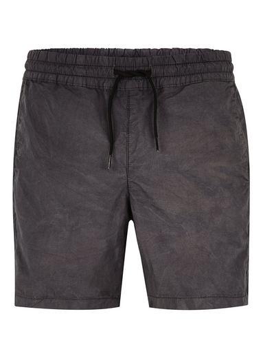 Topman Mens Cream Brown Poplin Acid Wash Shorts