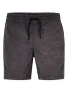 Topman Mens Cream Brown Poplin Acid Wash Shorts